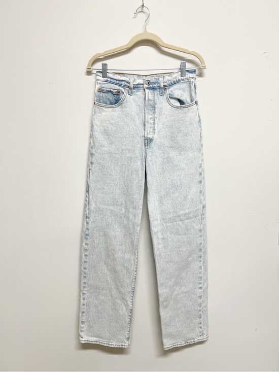 Levi's Denim - Levis Womens Classic Light Wash Ribcage Straight Leg Ankle Denim Jeans Size 28